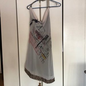 Rachel Roy halter dress with chain